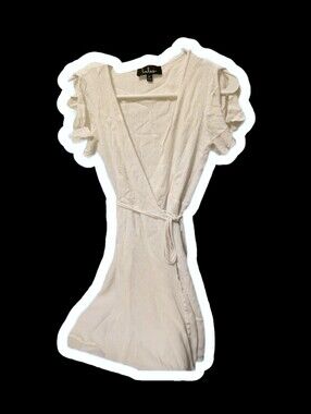 White Wrap Dress Lightweight
